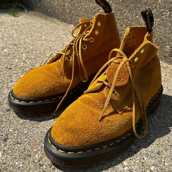 Dr. Martens - Womens 101 Suede lace up Ankle Boot Tan | SIZE 5 - EXCELENT COND - Picture 2 of 10